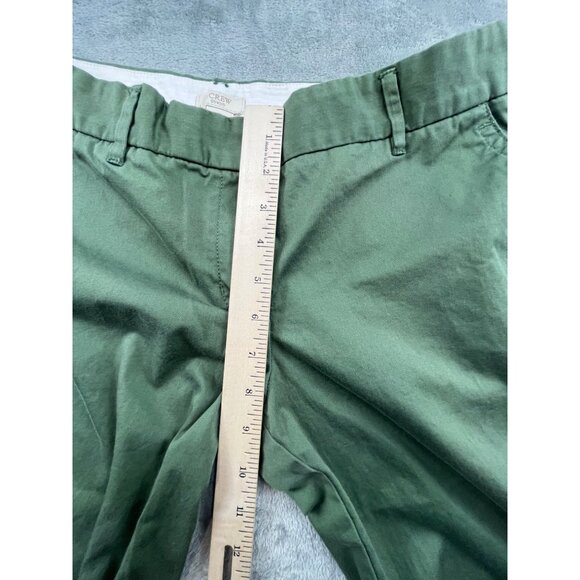 J.Crew Stretch City Fit Womens SZ 8 Olive Canteen Green Capris Pants W32 L21 - Picture 6 of 8